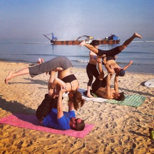Spotting during some play time at the beach.