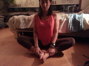 Bound angle pose