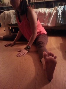 Seated wide leg forward fold